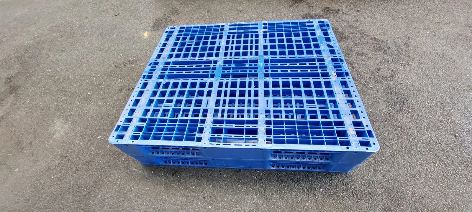 pallet usato azzurro 110x110 6 listelli